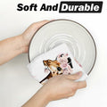 Ymaotrade 2-Pack Giraffe & Flower Dish Towels Microfiber Quick Dry 24x16in by Deal US