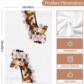 Ymaotrade 2-Pack Giraffe & Flower Dish Towels Microfiber Quick Dry 24x16in by Deal US