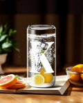 Monogrammed Glass Tumbler Cup with Lid & Straw Personalized Gift OPEN BOX by Deal US