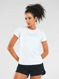 ALLZERO Feel Fit™ Women’s Workout Top Short Sleeve Athletic T-Shirt White 2XL by Deal US