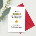 Ogeby Funny Boss Day Card for Him & Her | Appreciation & Humorous Gift by Deal US