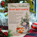 BlinkWishes Christmas Card for Aunt with Envelope & Seal | Xmas Gift by Deal US