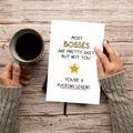 Ogeby Funny Boss Day Card for Him & Her | Appreciation & Humorous Gift by Deal US