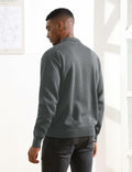 Thkzn Men’s Knit Polo Sweater Grey Long Sleeve Fleece Lined XL Classic by Deal US