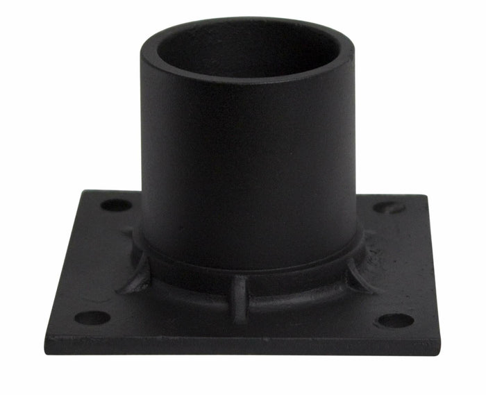 Solus S347-BK Pier Mount Adapter 3" Stub Post Black Aluminum with Hardware by Deal US