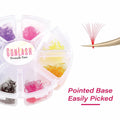 1000pcs Colorful Premade Volume Lash Extensions 6D C Curl 13mm by Deal US