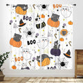 Lnepty Halloween Kids Curtains Cute Cat Pumpkin Ghost 42x45 2 Panels by Deal US