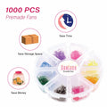 1000pcs Colorful Premade Volume Lash Extensions 6D C Curl 13mm by Deal US