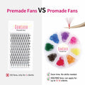 1000pcs Colorful Premade Volume Lash Extensions 6D C Curl 13mm by Deal US