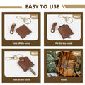 KARENSKEYS Leather Car Key Cover 2pcs Key Sleeve Loop Replacement by Deal US