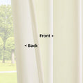Joydeco White Velvet Blackout Curtains 90” 2 Panels Thermal Insulated Drapes by Deal US