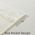 Joydeco White Velvet Blackout Curtains 90” 2 Panels Thermal Insulated Drapes by Deal US