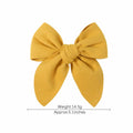 BOENBE LOVED Satin Ribbon Bows Hair Clips for Toddlers, Kids & Teens Red by Deal US