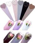 JOSON 24pcs Flower Packaging Bags 6 Colors Single Rose Diamond Heart Gift by Deal US