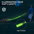 PetIsay Light-Up Dog Leash 6FT USB-C Rechargeable Waterproof White by Deal US