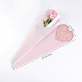 JOSON 24pcs Flower Packaging Bags 6 Colors Single Rose Diamond Heart Gift by Deal US