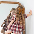 BOENBE LOVED Satin Ribbon Bows Hair Clips for Toddlers, Kids & Teens Red by Deal US