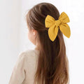 BOENBE LOVED Satin Ribbon Bows Hair Clips for Toddlers, Kids & Teens Red by Deal US