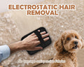 DLIOJHL Pet Hair Removal Gloves Cat & Dog Hair Cleaner Black Red by Deal US