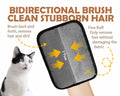 DLIOJHL Pet Hair Removal Gloves Cat & Dog Hair Cleaner Black Red by Deal US