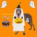 Dog Cat Halloween Pumpkin Ghost Costume Funny Cute Pet Outfit Medium by Deal US