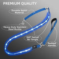 PetIsay Light-Up Dog Leash 6FT USB-C Rechargeable Waterproof White by Deal US