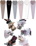 JOSON 24pcs Flower Packaging Bags 6 Colors Single Rose Diamond Heart Gift by Deal US