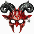 MCJC Devil Goat Horned Mask Adult Half Face Halloween Cosplay 4 Colors by Deal US