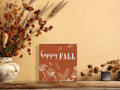 ULEGIE Fall Pumpkin Wood Box Sign, 5x5 Inch, Orange Autumn Decor by Deal US