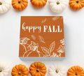 ULEGIE Fall Pumpkin Wood Box Sign, 5x5 Inch, Orange Autumn Decor by Deal US