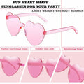 12 Pairs Heart Shaped Sunglasses Kids Rimless Party Favor Bride Bachelorette by Deal US