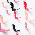 Sursurprise 48PCS 3D Halloween Bat Wall Stickers Pink Black Party Decor by Deal US
