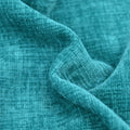 CaliTime Chenille Throw Pillow Covers 24x24 Set of 2 Lake Blue by Deal US