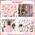 Sursurprise 48PCS 3D Halloween Bat Wall Stickers Pink Black Party Decor by Deal US