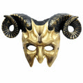 MCJC Devil Goat Horned Mask Adult Half Face Halloween Cosplay 4 Colors by Deal US