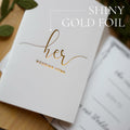Evoware His & Hers Vow Books Set of 2 Silver Rose Gold Pens 28 Pages by Deal US