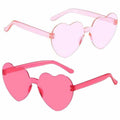 12 Pairs Heart Shaped Sunglasses Kids Rimless Party Favor Bride Bachelorette by Deal US