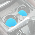 4-Pack Cup Holder Coasters 2.75” Non-Slip PVC Car Accessory Gray by Deal US