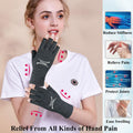 2 Pairs Arthritis Gloves Compression Fingerless Pain Relief Gloves Small by Deal US