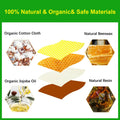 Beeswax Food Wraps 9-Pack Reusable Sustainable Alternative to Plastic by Deal US