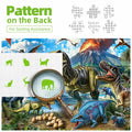 MINIWAN Dinosaur Floor Puzzle 200 Pieces Colorful Jurassic Park 19x13 in by Deal US