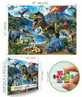MINIWAN Dinosaur Floor Puzzle 200 Pieces Colorful Jurassic Park 19x13 in by Deal US