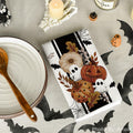 Artoid Mode Halloween Kitchen Towels Set 2 Black Polka Dot Pumpkin 18x26 Inch by Deal US