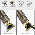 Hilandkom Hair Clippers Men Cordless T-Blade Trimmer Rechargeable LCD Figure-03 by Deal US
