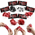 EUOCENK 6PCS Halloween Squishy Kit Stress Relief Toys Red White Black by Deal US
