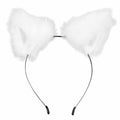Jinshining White Cat Fox Ears Cosplay Headband with Bells Faux Fur Unisex by Deal US