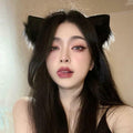 Jinshining White Cat Fox Ears Cosplay Headband with Bells Faux Fur Unisex by Deal US