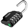 Satargo 4 Digit Combination Lock Cut Resistant Gym Padlock Yellow 2 Pack by Deal US