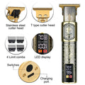 Hilandkom Hair Clippers Men Cordless T-Blade Trimmer Rechargeable LCD Figure-03 by Deal US