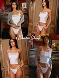 Avidlove Women Sexy Square Neck Lace Trim Tank Top Camisole White Size L by Deal US